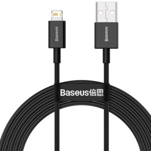 Cablu USB Male la Lightning Male Baseus Superios  CALYS-C01  2m negru