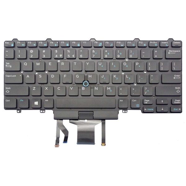 Tastatura laptop DELL LATITUDE E7450 7490 7480 5480 5470 E7470 3350 E7470 ilum. dual point