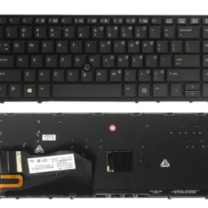 Tastatura laptop HP EliteBook 740 G2 740 G3 750 G2 840 G1 850 G1 Zbook 14 cu pointer iluminata