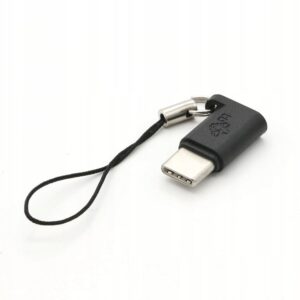 Adaptor TB Micro USB-A la USB-C negru