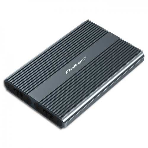 Rack HDD Qoltec M.2 SSD SATA NVMe USB-C (Type C) DUAL 2 x 2TB negru - imagine 2