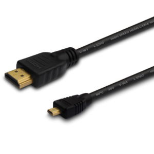 Cablu Savio HDMI - MICRO HDMI negru placat cu aur