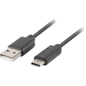 Cablu Lanberg USB 2.0 tata la USB-C tata 2.0 0.5m negru