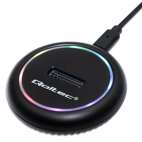 Qoltec M.2 SSD docking station SSD M.2 SATA NVMe USB-C 2TB