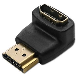Adaptor Qoltec HDMI-A male -HDMI-A-female unghiular