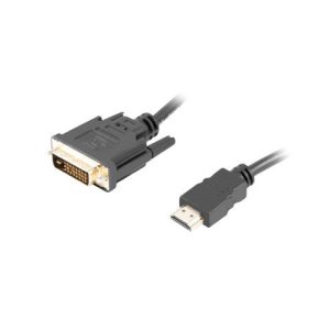 Cablu Lanberg HDMI(M)-DVI-D(M) DUAL LINK 1.8 M negru